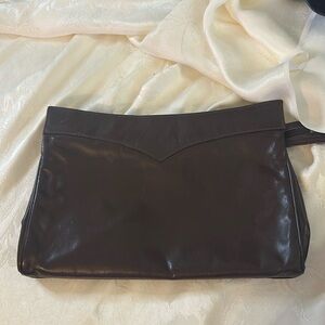 Vintage brown leather purse
